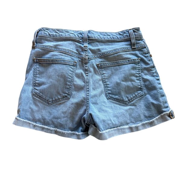 J.Crew Womens High-Rise Stretch Denim Shorts Size 27 Light Wash Button-Fly - Picture 5 of 8